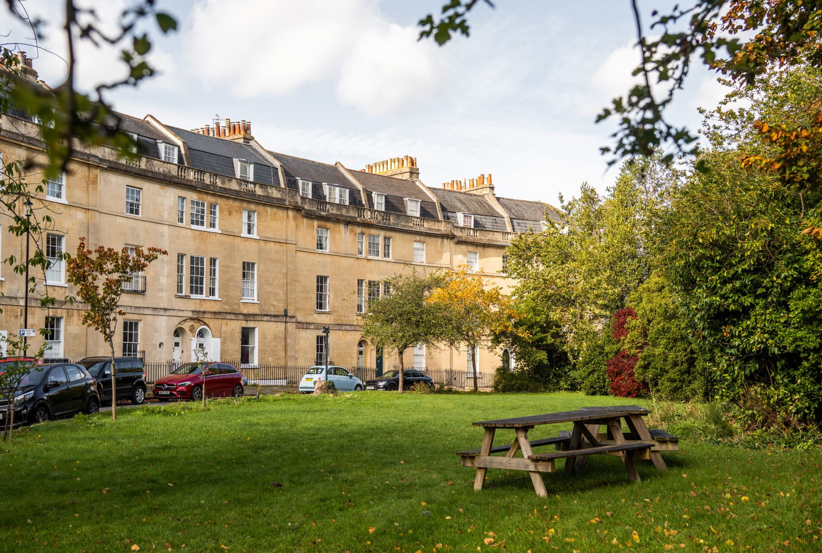 Widcombe Crescent and its lawn